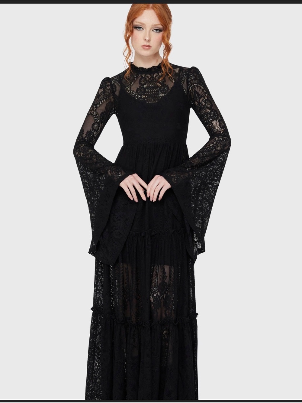 Killstar Hecate Lace Maxi Dress